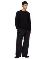 Midnight Ribbed Henley
