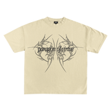 "PARAGON OF VIRTUE" beige tee