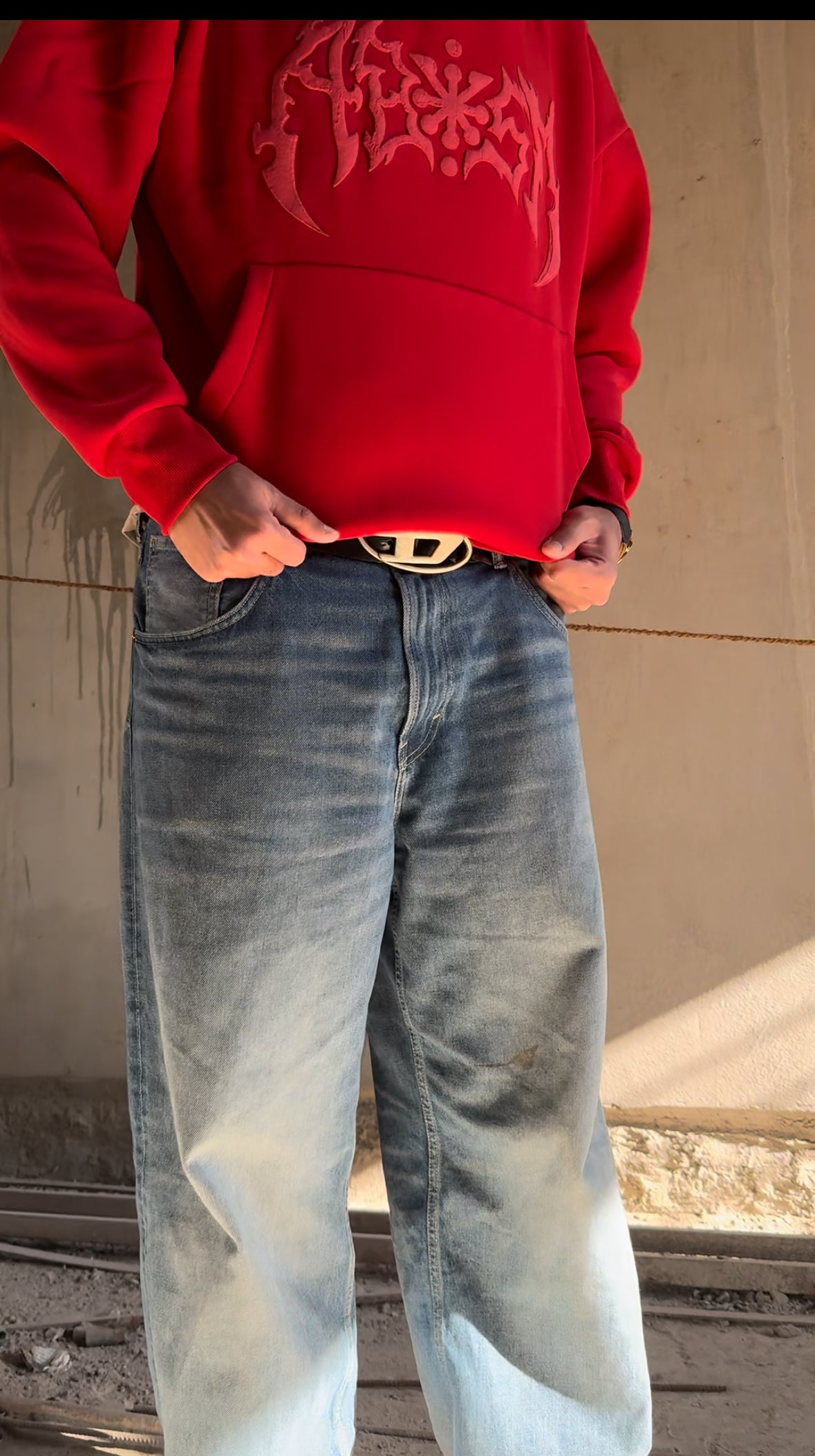 ABYSM MONOCHROME "RED" HOODIE