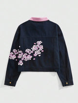 Sakura Bloom Cropped Jacket