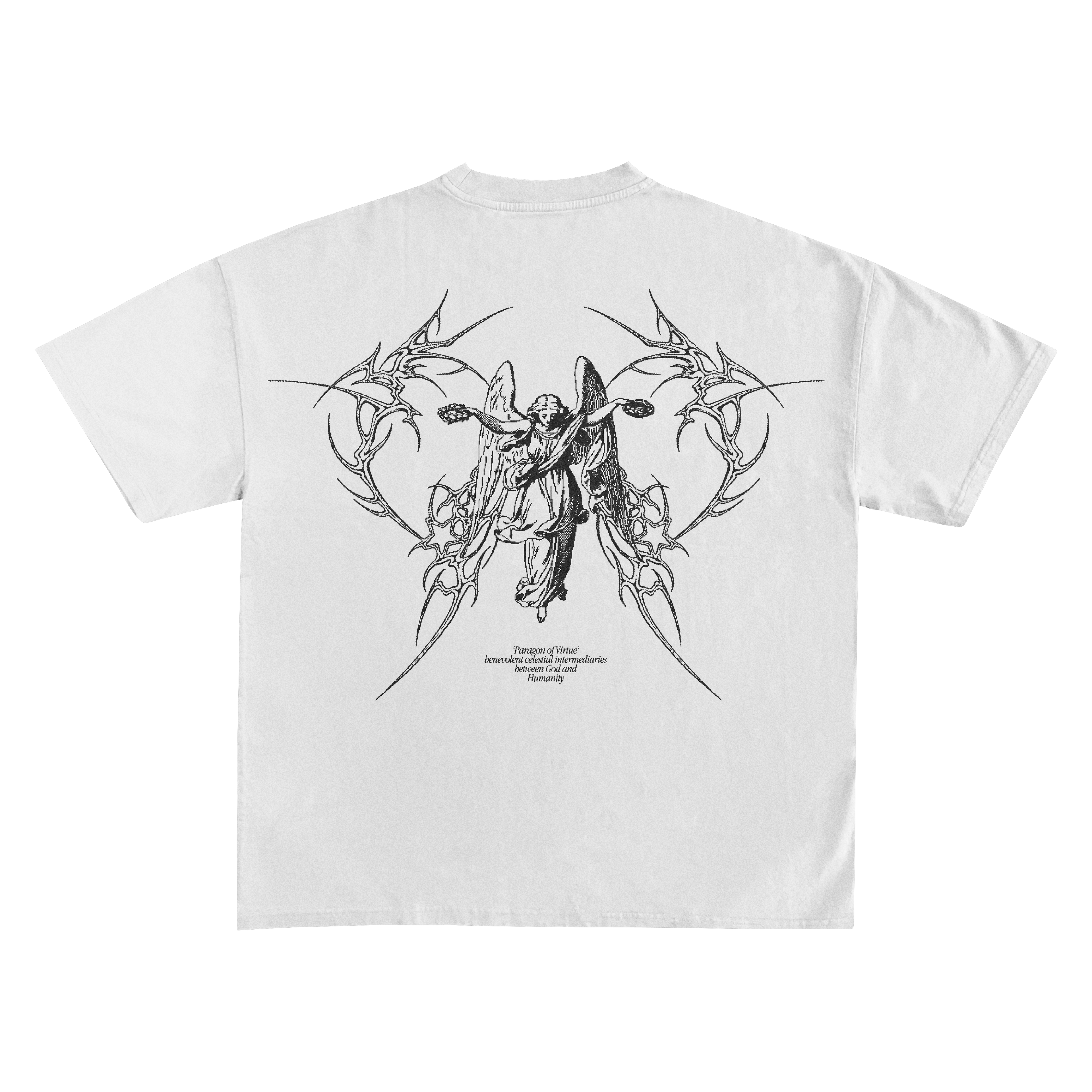 "PARAGON OF VIRTUE" white tee