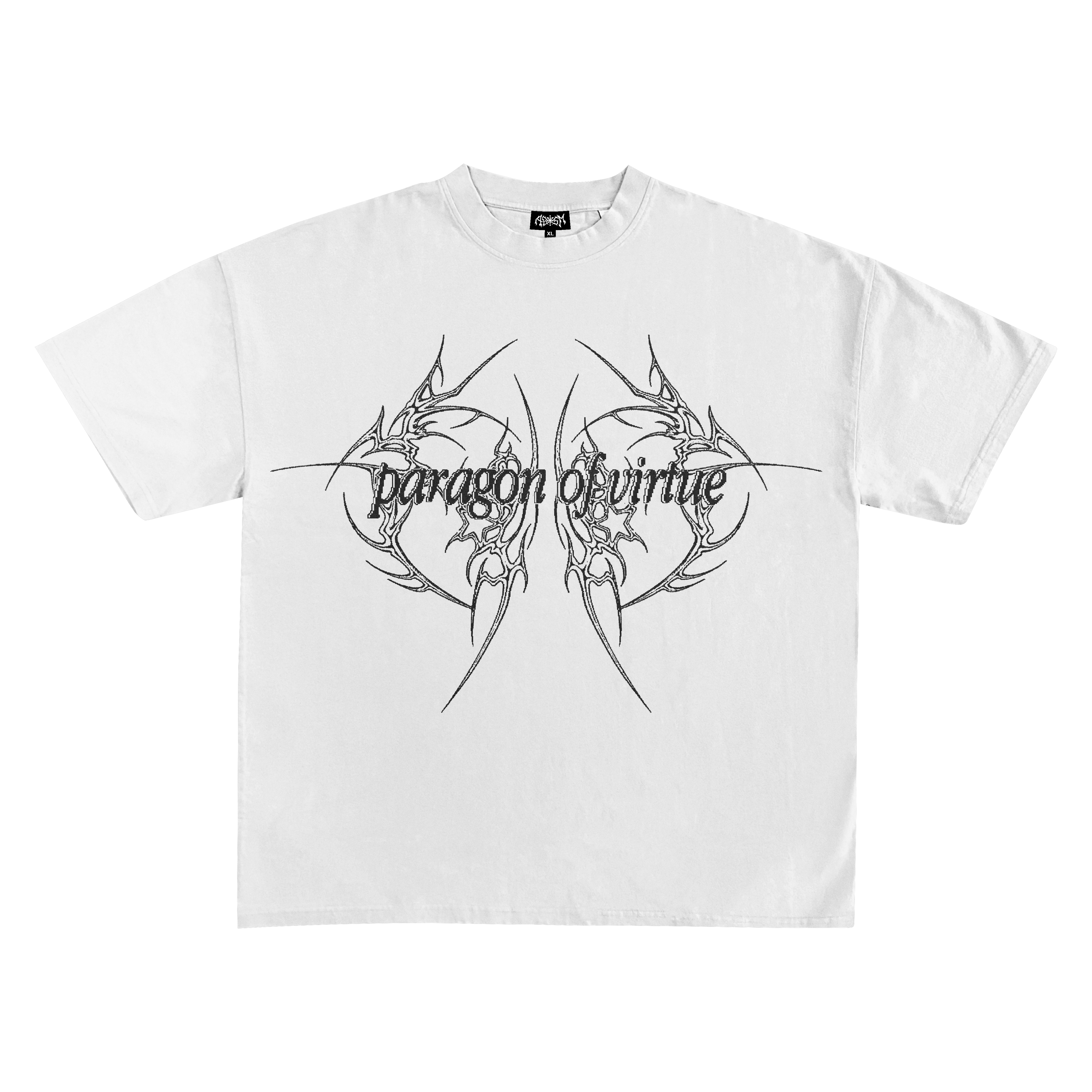 "PARAGON OF VIRTUE" white tee